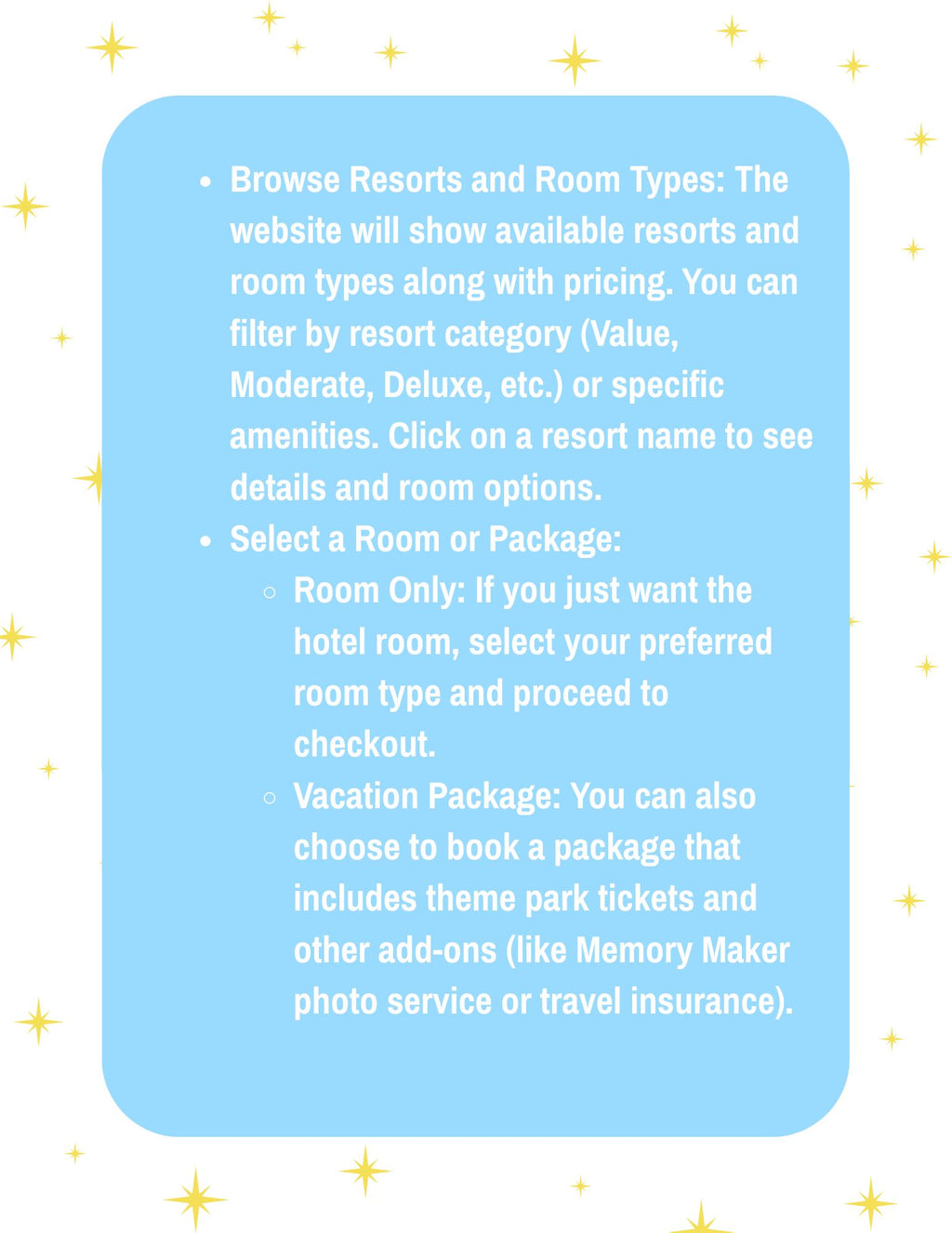 Disney Travel Helpful Hints