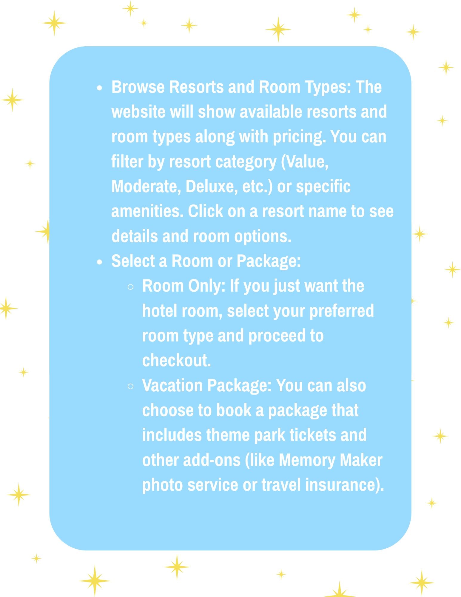 Disney Travel Helpful Hints