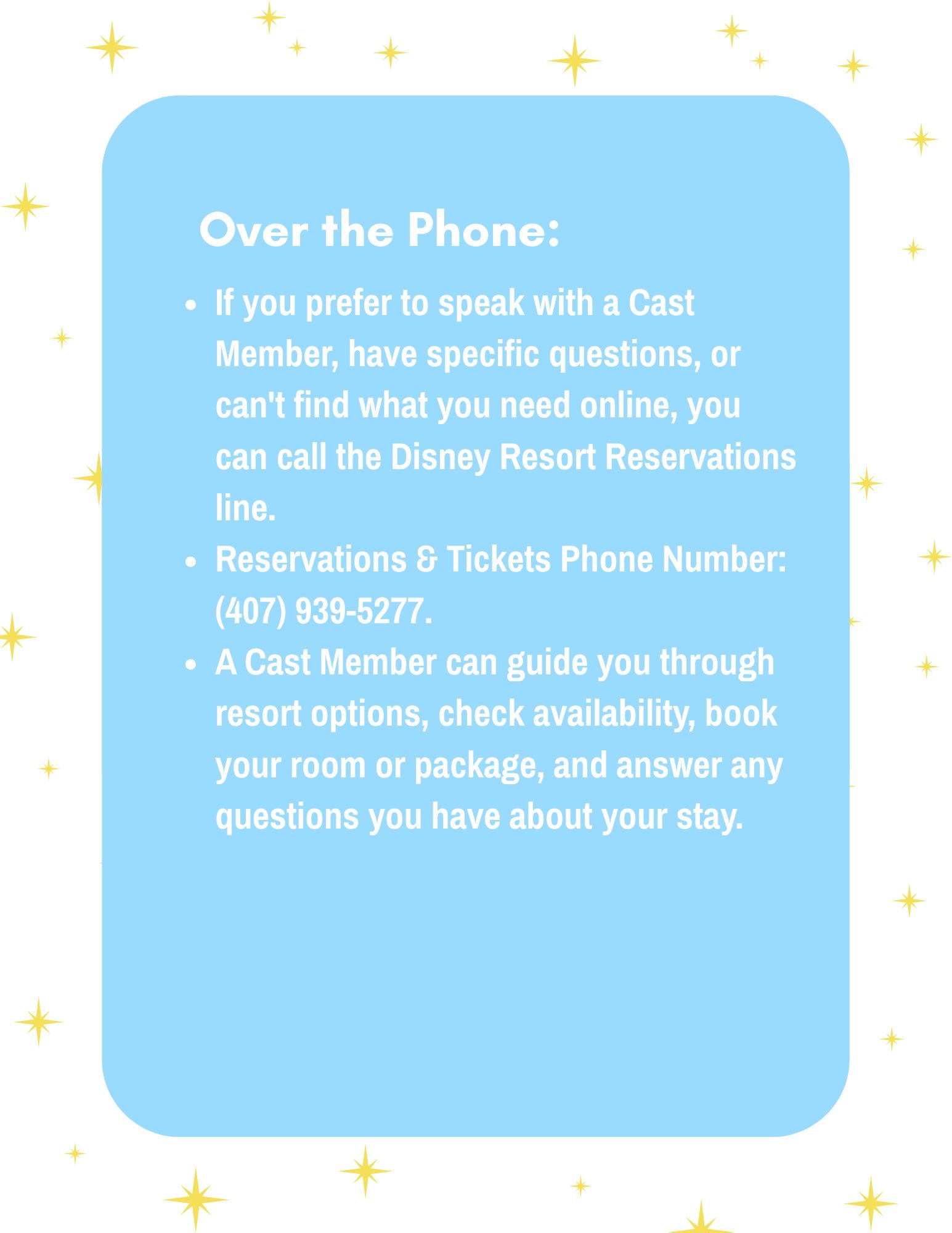 Disney Travel Helpful Hints