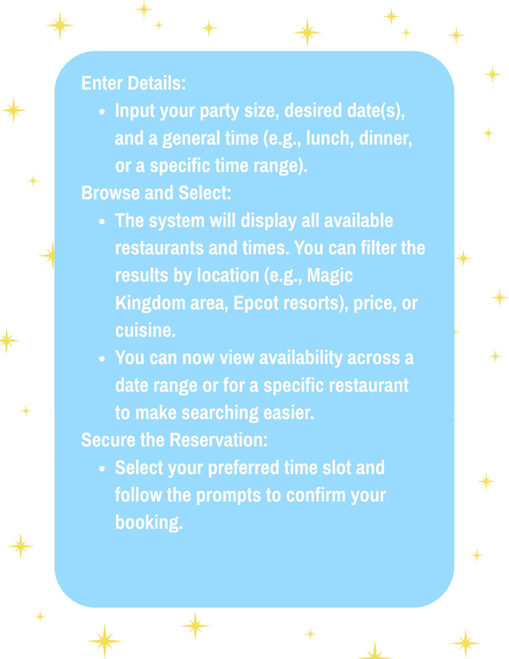 Disney Travel Helpful Hints