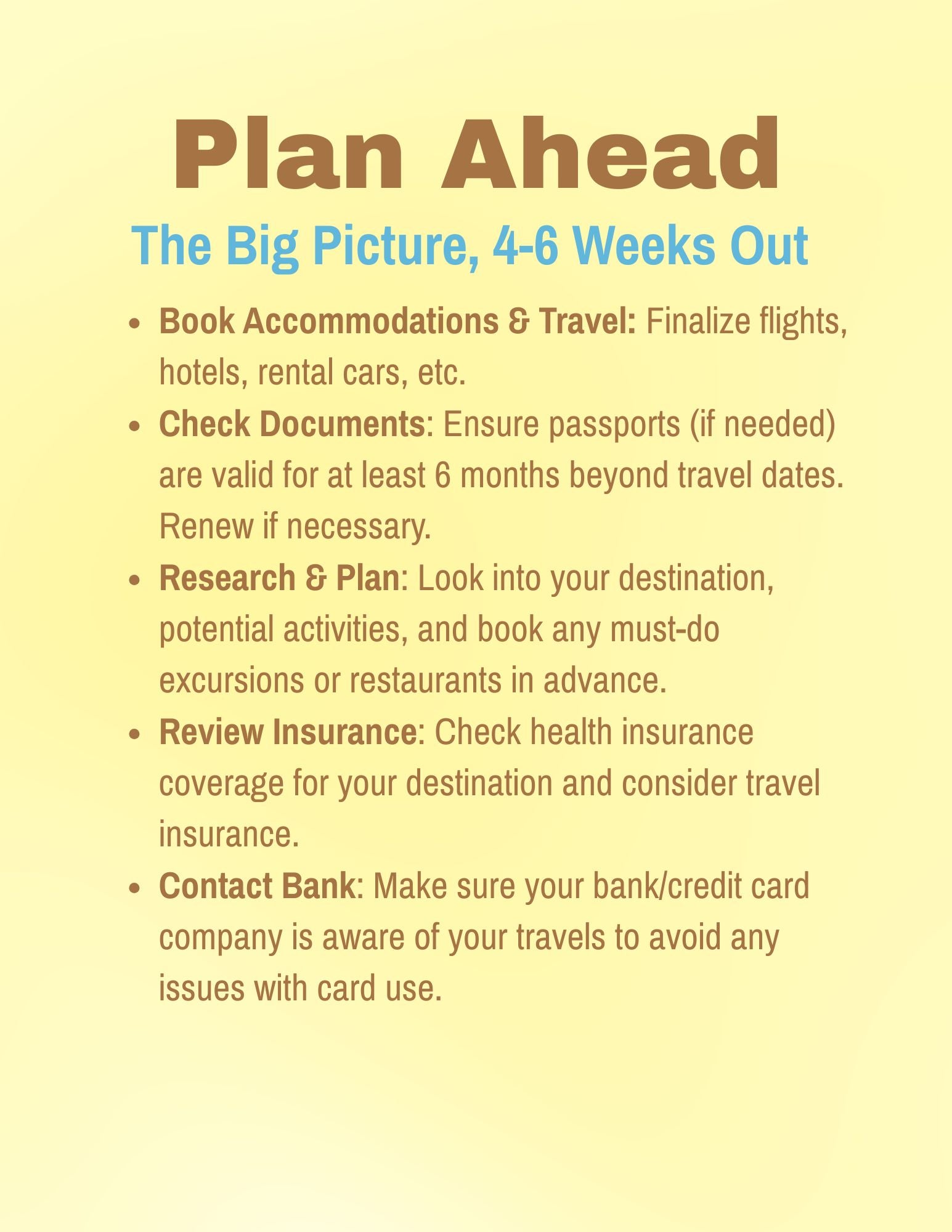 Travel Helpful Hints Guide