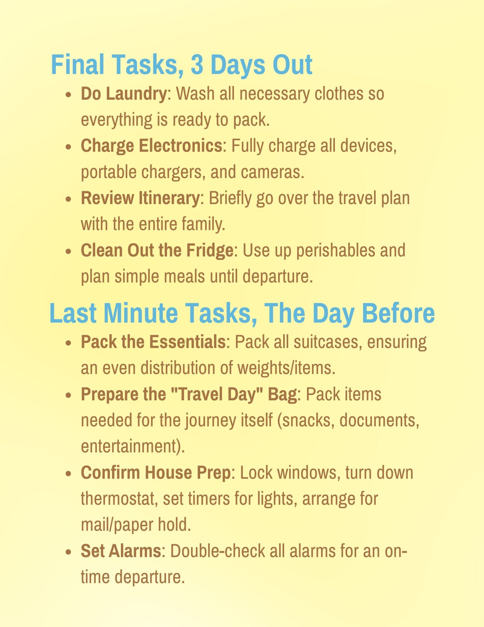 Travel Helpful Hints Guide