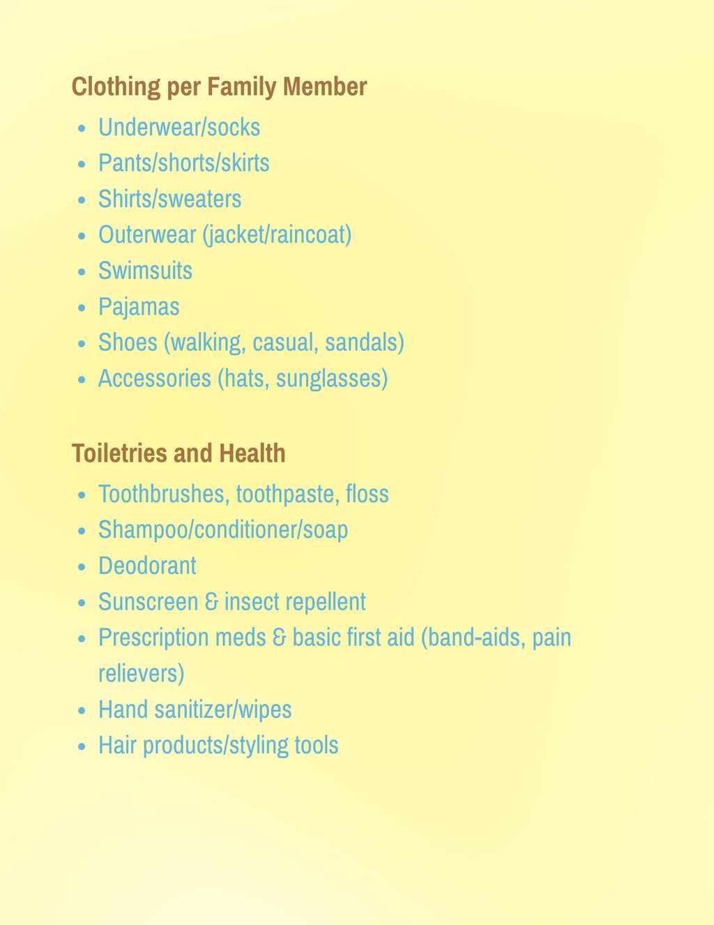 Travel Helpful Hints Guide