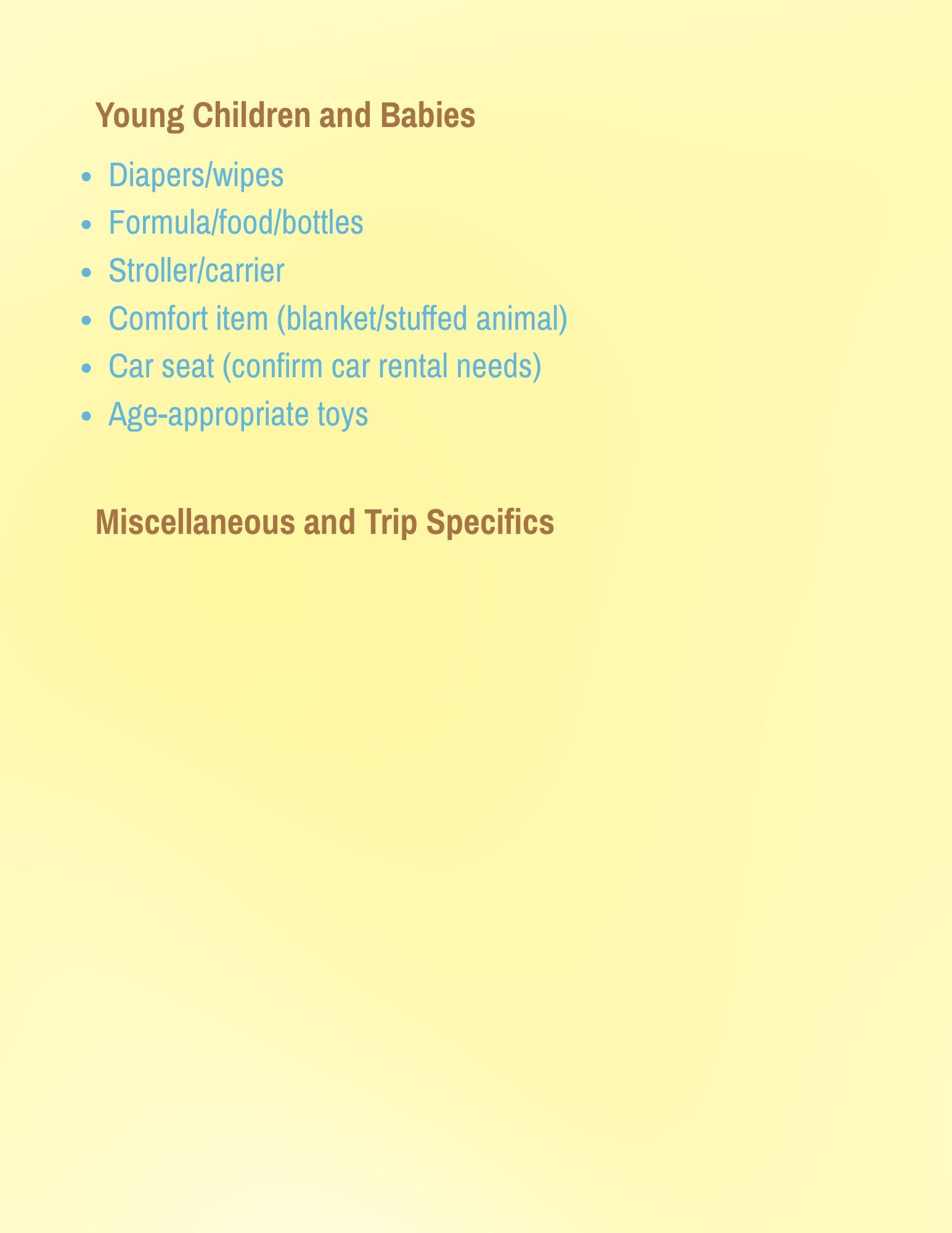 Travel Helpful Hints Guide