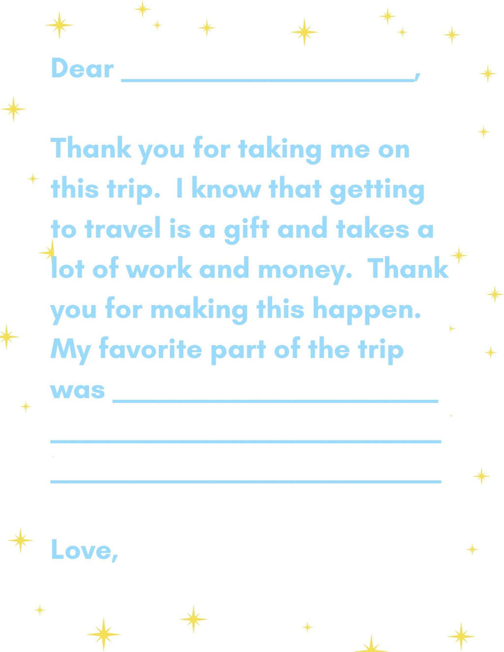 Disney Travel Journal