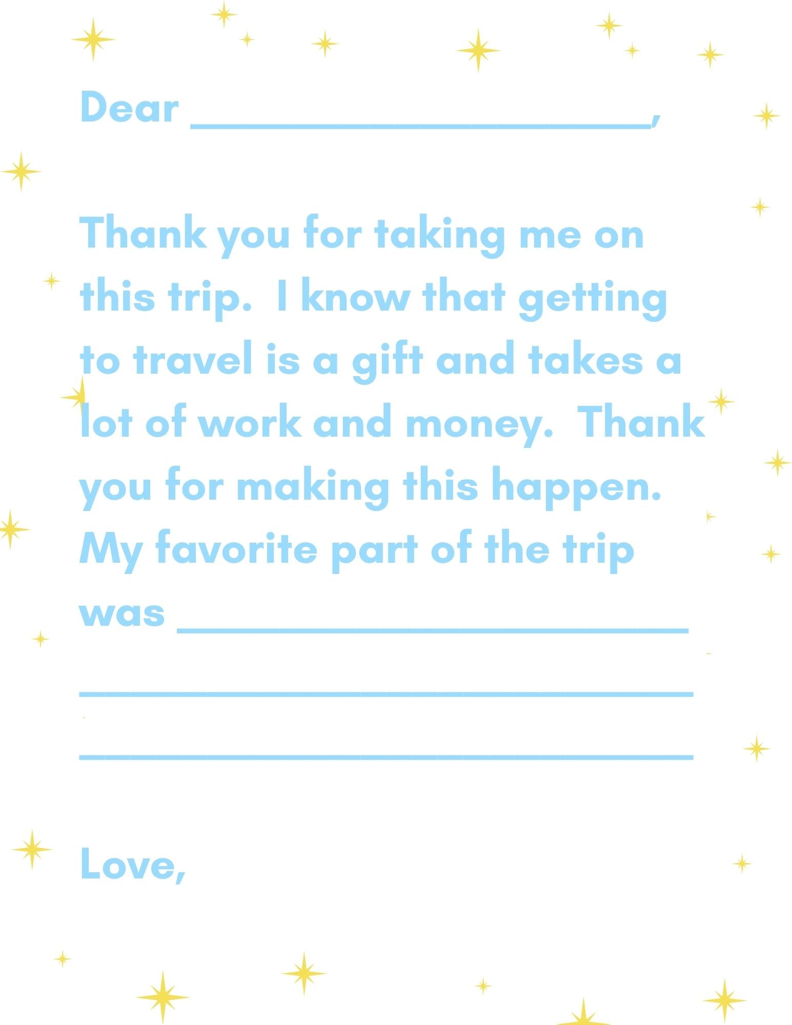 Disney Travel Journal