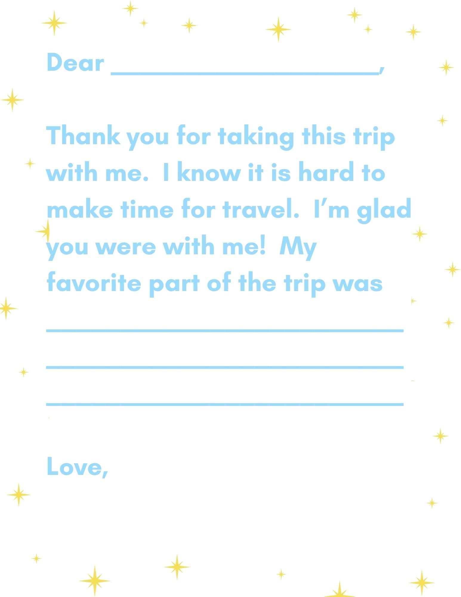 Disney Travel Journal